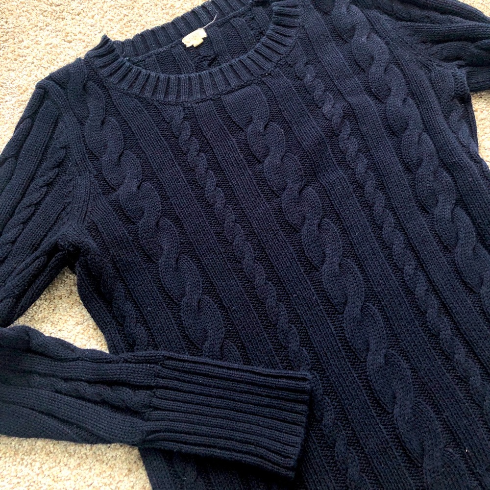 JCrew cable knit sweater